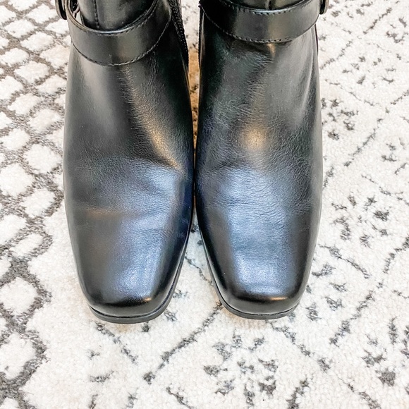 East Fifth Tall black square toe boots - Picture 4 of 9